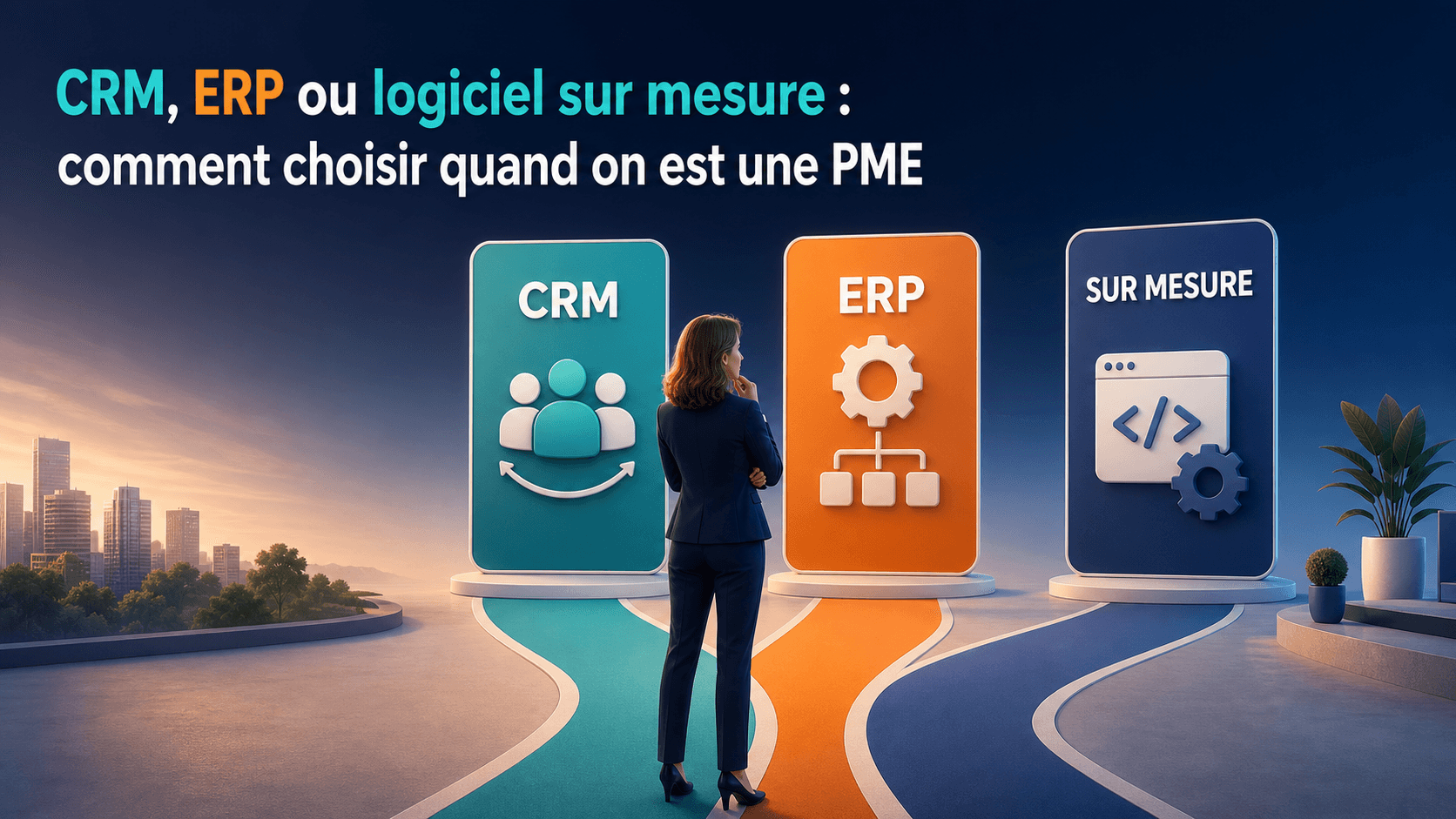 CRM, ERP ou logiciel sur mesure : comment choisir quand on est une PME